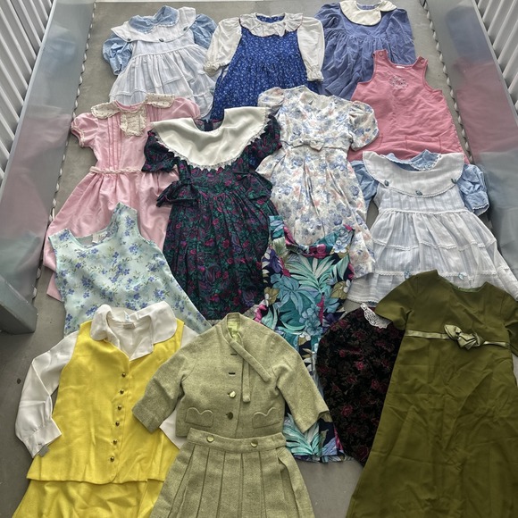 The Unbranded Brand Other - RESELLER BUNDLE! Vintage Big Kids Girls Dresses! 50s-80s! 14 Dresses Sz 6-12